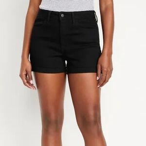 Old Navy WOW High-Rise Shorts Black 18 Denim
